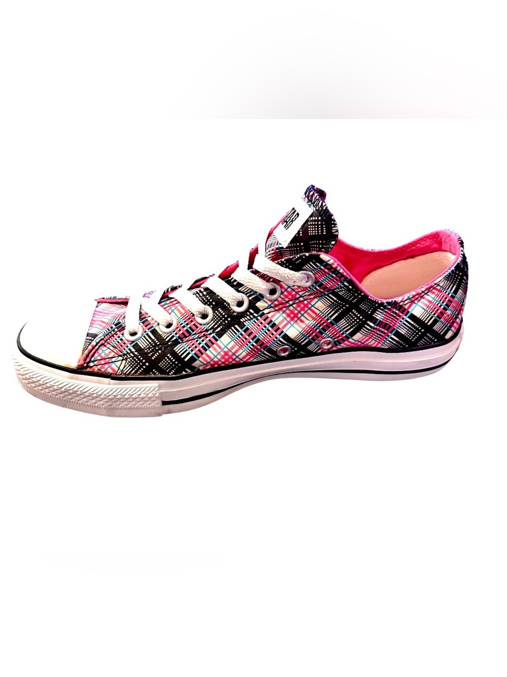 Converse Chuck Taylor Women’s All Star Plaid OX Low Top Sneakers 514111F - Picture 2 of 10